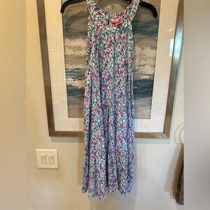 Lilly Pulitzer dress. Colorful leopard pattern. Swing style